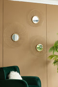 Set of 3 Wall Mirror Abstract designed Wall