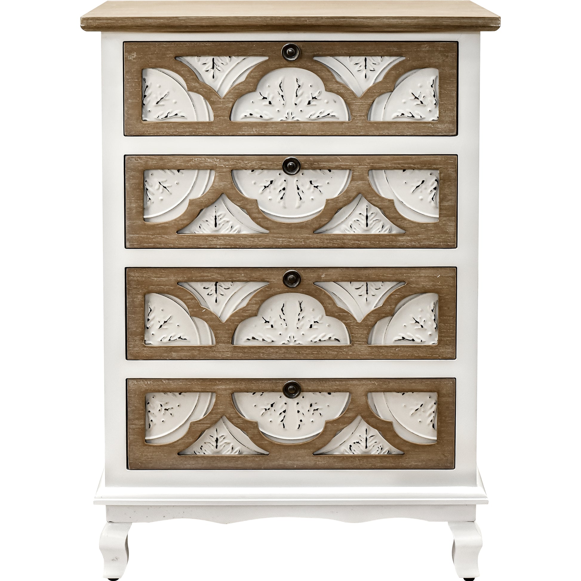 Vintage Accent Drawer With Carved Detailing And Natural Wood Finish Elegance And Functionality Combined Accent Chests 3 4 Drawers White Washed Primary Living Space Drawers Included Wood