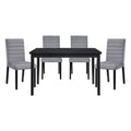 Black Finish Dining Table Casual Style Dining Room Wooden Furniture 1Pc Modern Dinette Black Dining Room Casual Wood