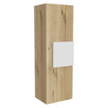 Medicine Cabinet Artic, Three Shelves, Single Door, White Light Oak Finish White Light Oak Particle Board