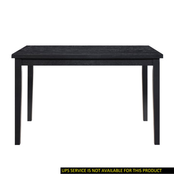 Black Finish Dining Table Casual Style Dining Room Wooden Furniture 1Pc Modern Dinette Black Dining Room Casual Wood