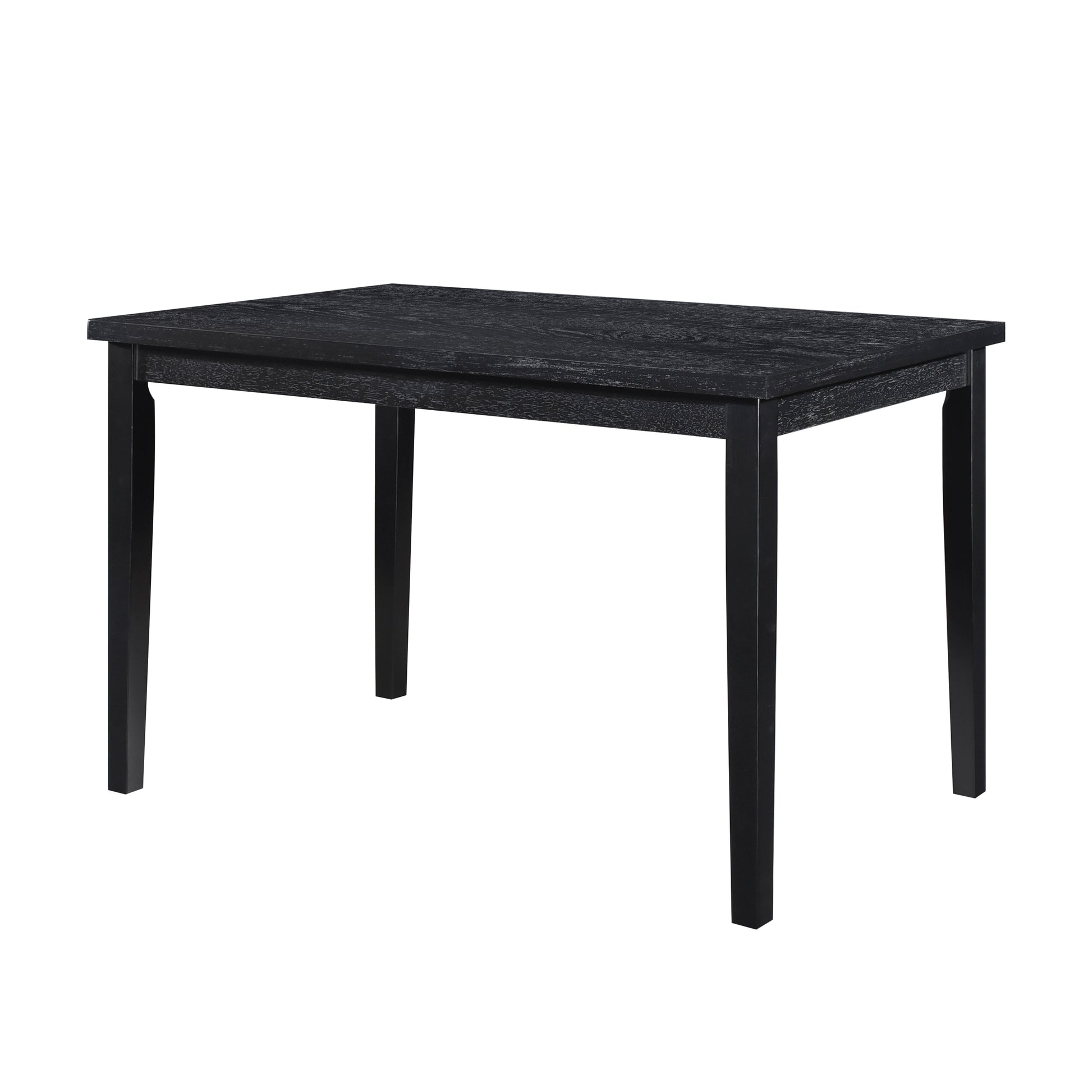 Black Finish Dining Table Casual Style Dining Room Wooden Furniture 1Pc Modern Dinette Black Dining Room Casual Wood