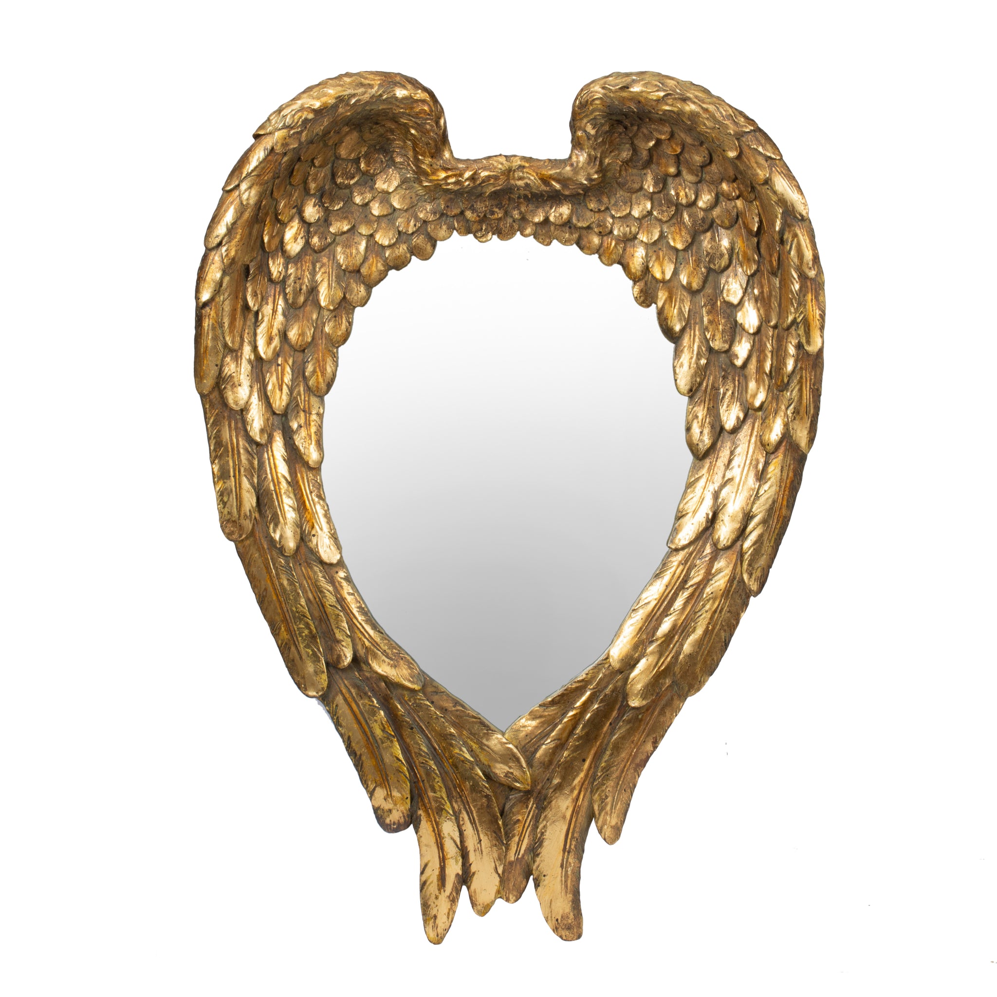 22" x 16" Golden Wing Accent Mirror, Wall Mirror