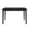 Black Finish Dining Table Casual Style Dining Room Wooden Furniture 1Pc Modern Dinette Black Dining Room Casual Wood