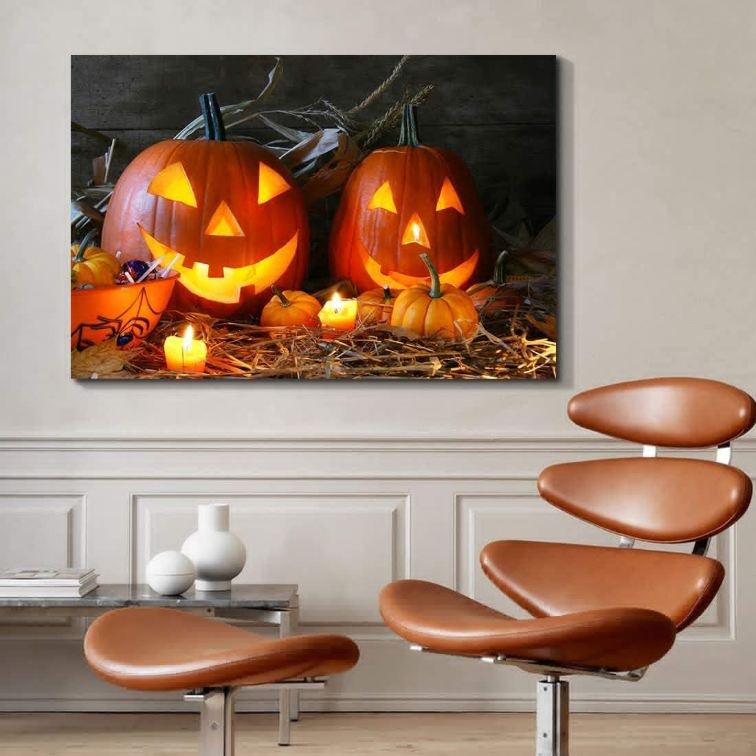 Drop Ping Framed Canvas Wall Art Decor Painting For Halloween, Witch In Haunted Grave Yard Painting For Halloween Gift, Decoration For Halloween Living Room, Bedroom Decor Ready To Hang Rectangle