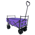 Outdoor Garden Park Utility Kids Wagon Portable Beach Trolley Cart Camping Foldable Folding Wagon Purple Fabric Steel