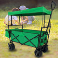 Outdoor Garden Park Utility kids wagon portable beach grass green-fabric-steel