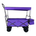 Outdoor Garden Park Utility Kids Wagon Portable Beach Trolley Cart Camping Foldable Folding Wagon Purple Fabric Steel