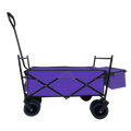 Outdoor Garden Park Utility Kids Wagon Portable Beach Trolley Cart Camping Foldable Folding Wagon Purple Fabric Steel