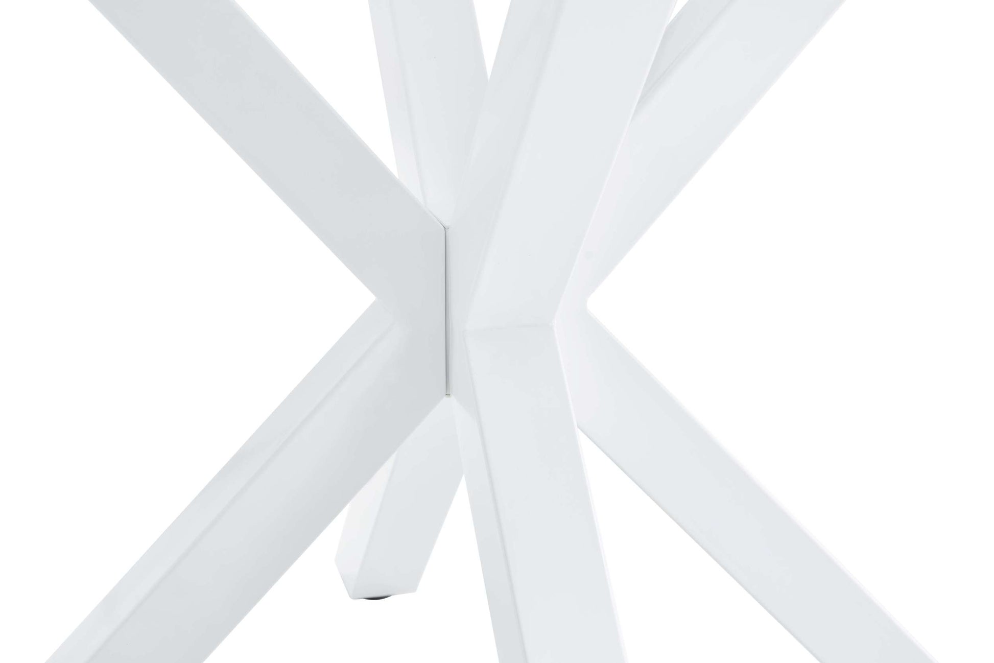 1 4,5Pieces Dining Set,42.1"White Table Cross Leg Mid Century Dining Table For 4 6 People With Round Mdf Table Top, Pedestal Dining Table, End Table Leisure Coffee Table White Kitchen & Dining Tables Mdf