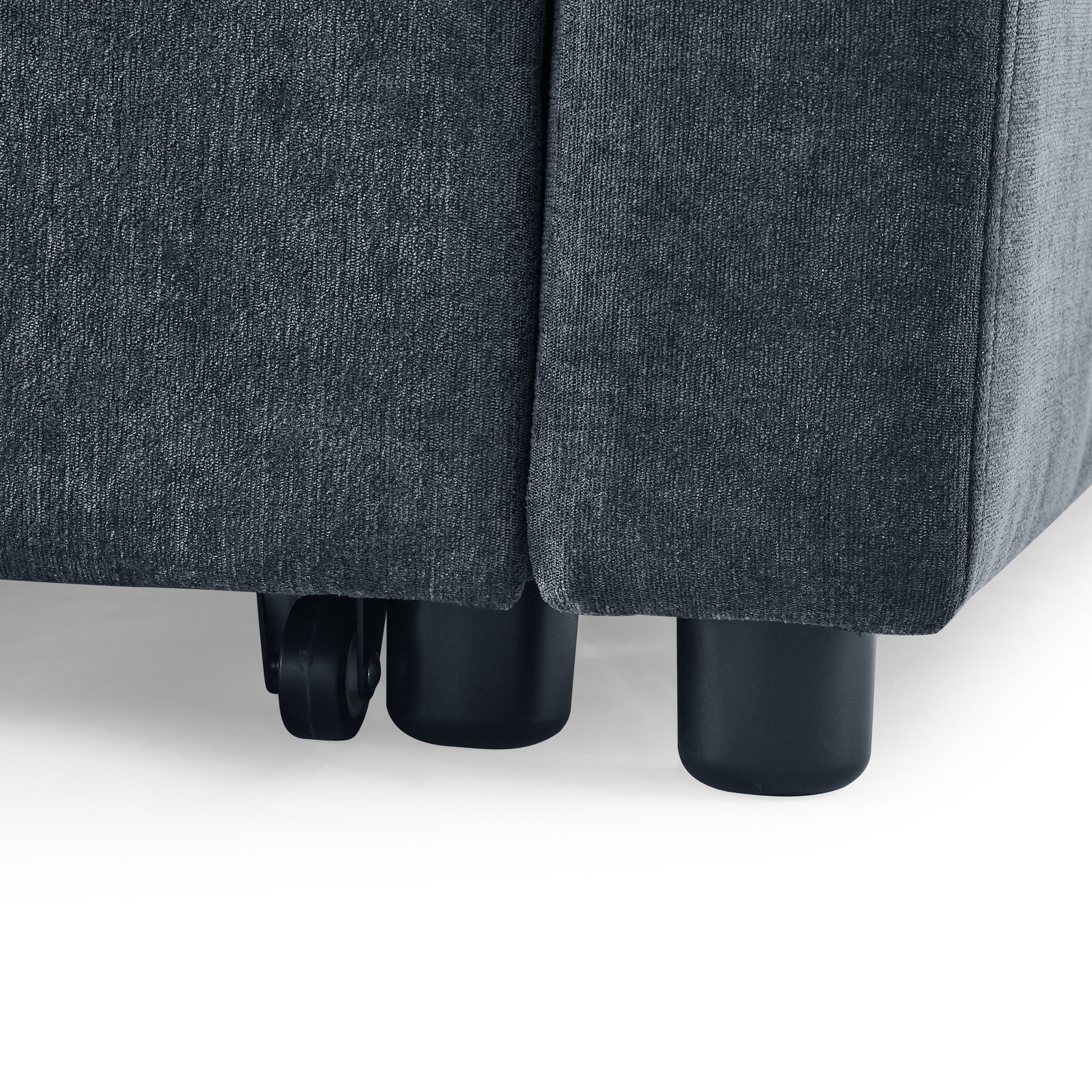 Loveseats Sofa Bed With Pull Out Bed,Adjsutable Back,Blue Grey Blue Grey Linen Wood Primary Living Space Medium Soft Tight Back Eucalyptus Pillow Top Arms Foam Linen 2 Seat