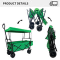 Outdoor Garden Park Utility kids wagon portable beach grass green-fabric-steel