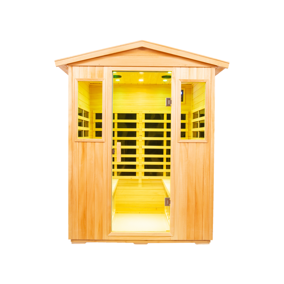 Four person Basswood Far infrared outdoor sauna