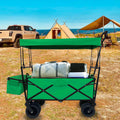 Outdoor Garden Park Utility kids wagon portable beach grass green-fabric-steel