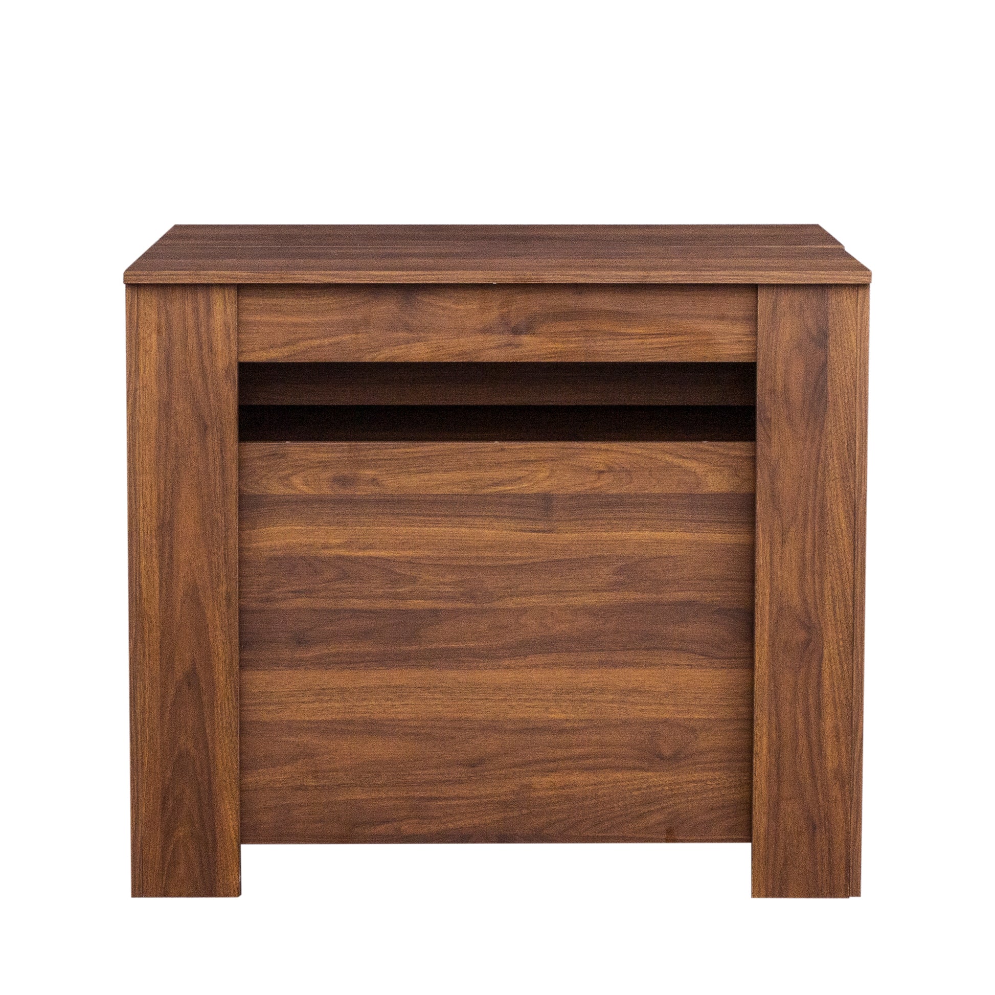 Multifunctional Extendable Console Table Walnut Mdf