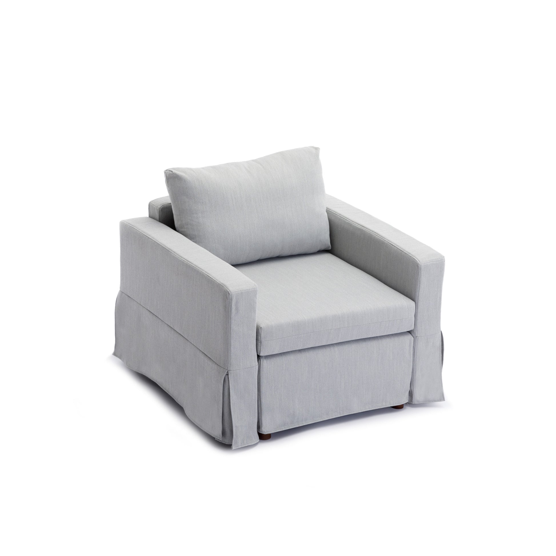 Single Seat Module Sofa Sectional Couch Seat Cushion And Back Cushion Removable And Washable,Light Grey Light Grey Wood Primary Living Space Soft Cushion Back Modern Rubberwood Square Arms Foam Linen 1 Seat