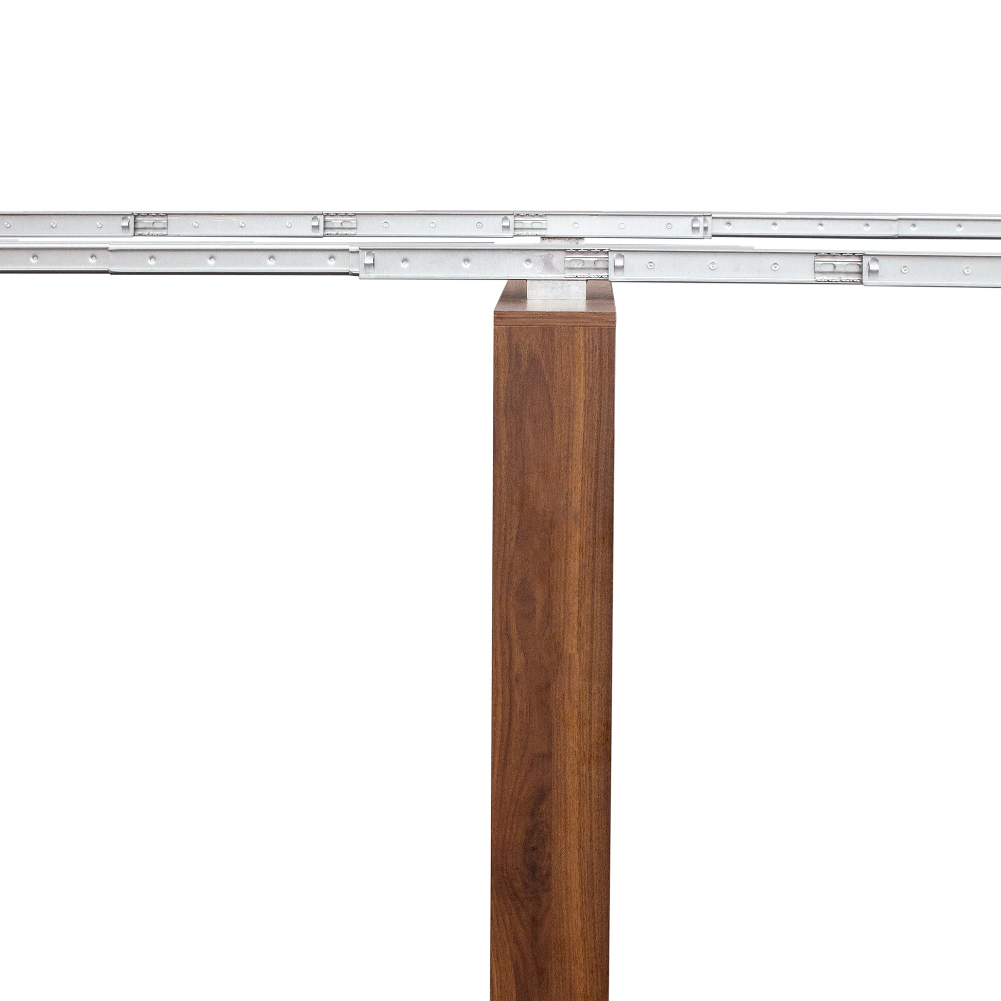 Multifunctional Extendable Console Table Walnut Mdf