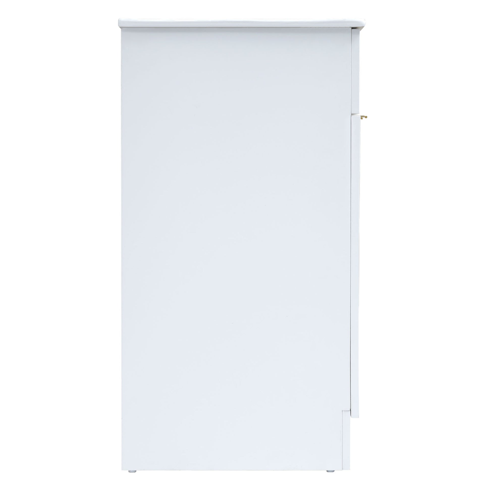 Video 24Inch Modern Bathroom Vanity For Small Bathroom,White Storge Cabinet With Ceramic Sink White Mdf