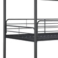 Furnituretriple Bunk Bed, Twin Twin Twin, Black Black Metal