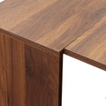 Multifunctional Extendable Console Table Walnut Mdf