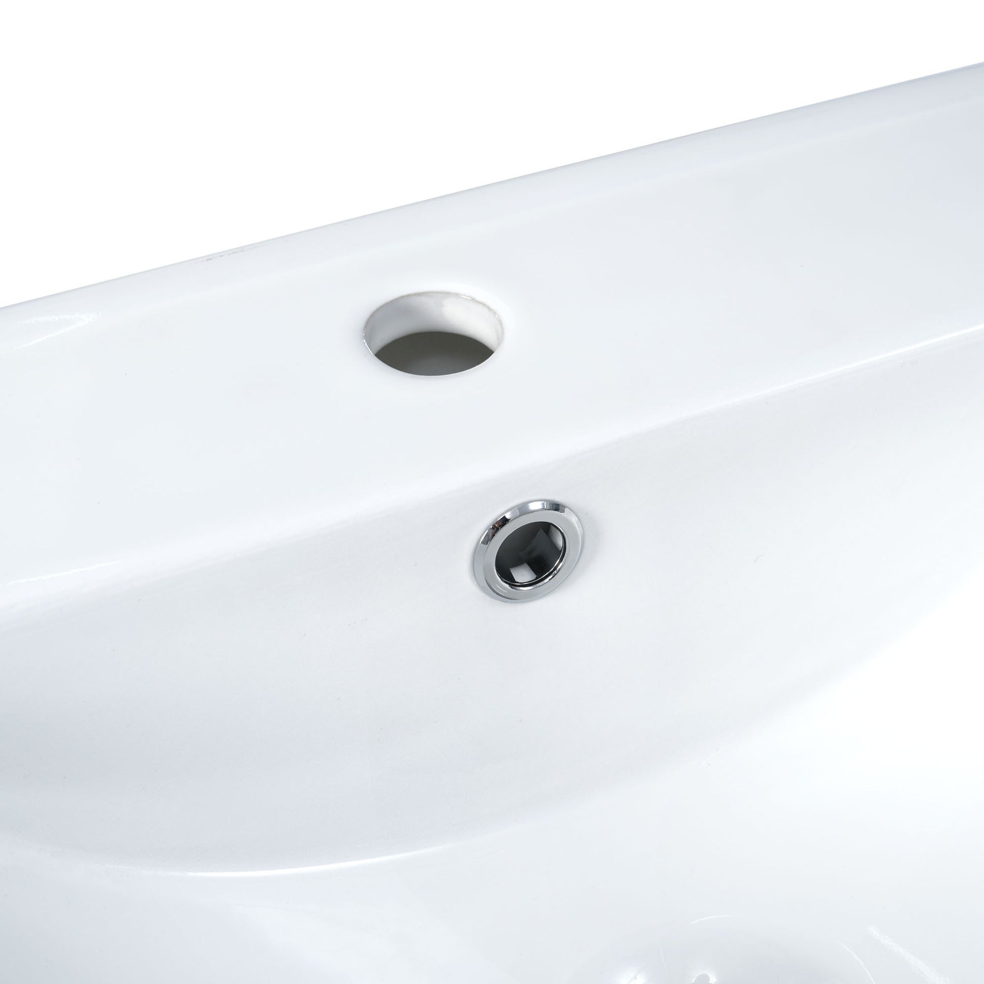 Sink Only 24 Inch Modern Bathroom Vanity White Modern Ceramic