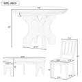 5 Piece Dining Table Set, 44