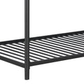 Furnituretriple Bunk Bed, Twin Twin Twin, Black Black Metal