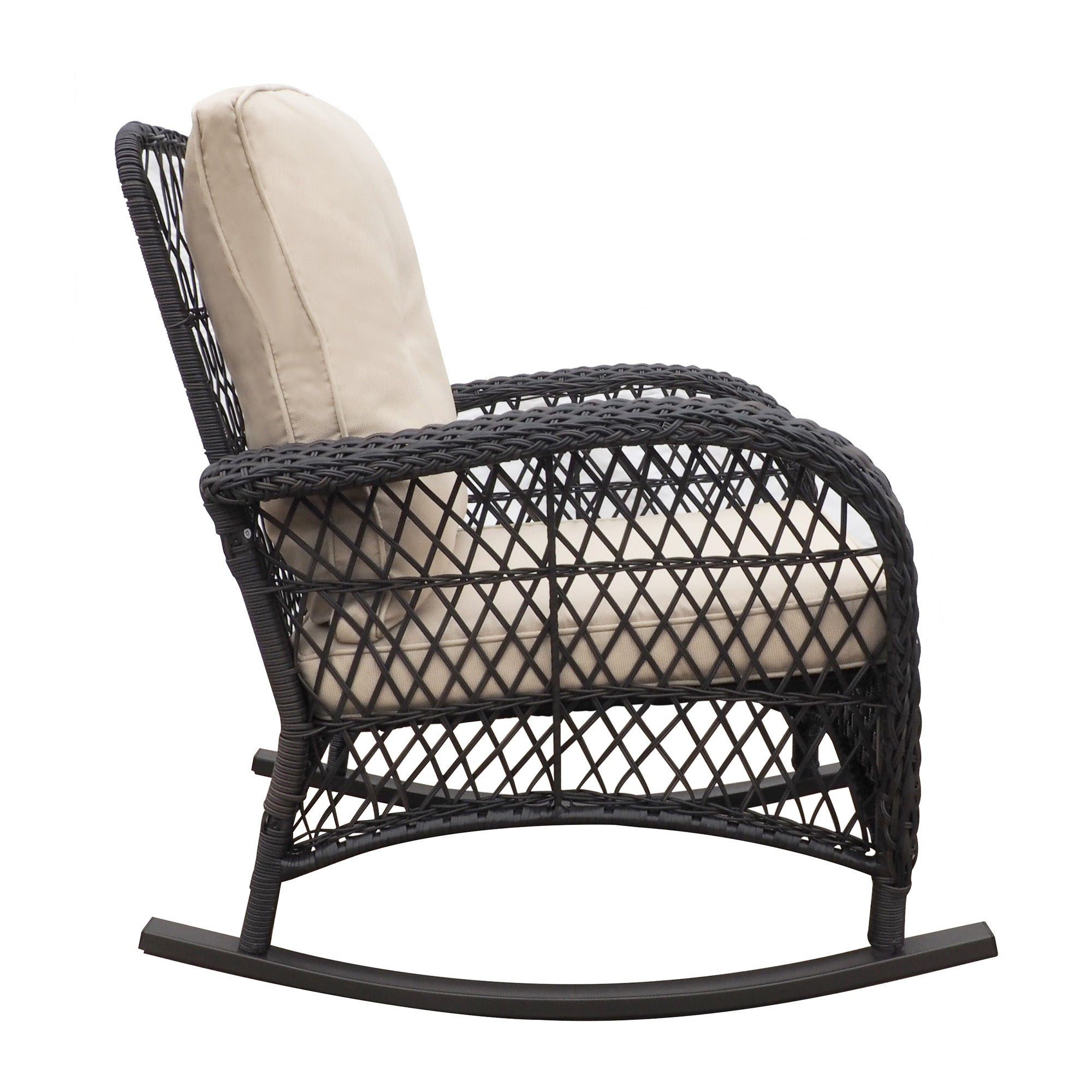 Garden Rocking Chair,Outdoor Rattan Rocker Chair with