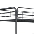 Furnituretriple Bunk Bed, Twin Twin Twin, Black Black Metal