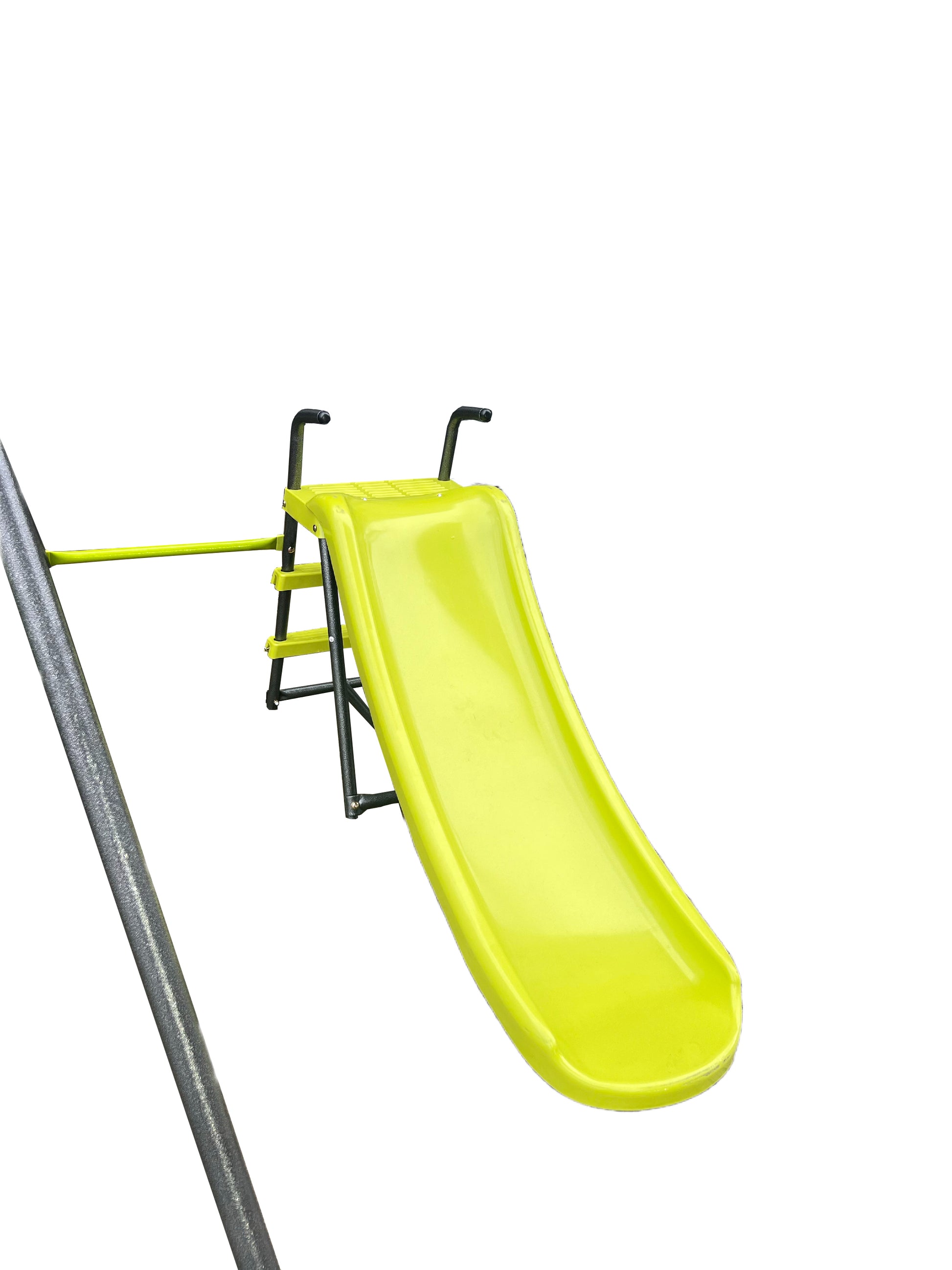 Xns052 Green And Blue Interesting Six Function Swingset With Net Swing Metal Plastic Safe Swing Set 440Lbs For Outdoor Playground For Age 3 With 31.5In Net Swing Green Steel