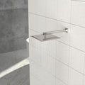 Rain Fixed Shower Head 16 Inch Square, Brushed Nickel Brushed Nickel Stainless Steel