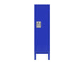 1 Door Tall Single Metal Locker Retro Style Storage Cabinet Industrial Furniture For Living Room Bedroom Storage Room Gym School Blue Blue Steel