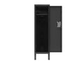 1 Door Tall Single Metal Locker Retro Style Storage Cabinet Industrial Furniture For Living Room Bedroom Storage Room Gym School Black Black Steel