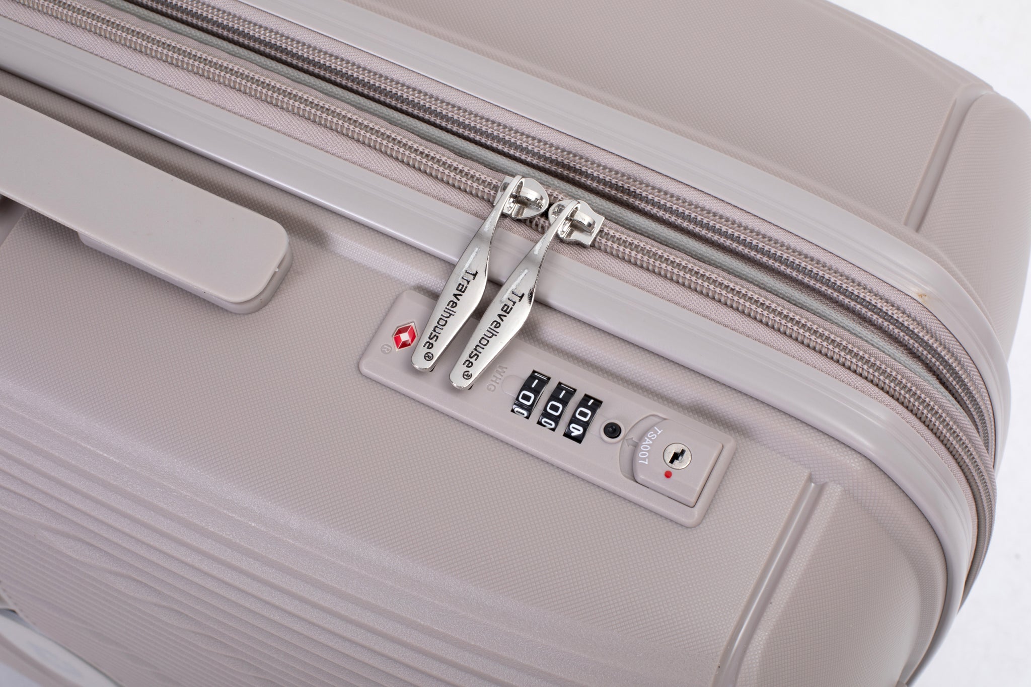 Expandable Hardshell Suitcase Double Spinner Wheels PP greige-polypropylene