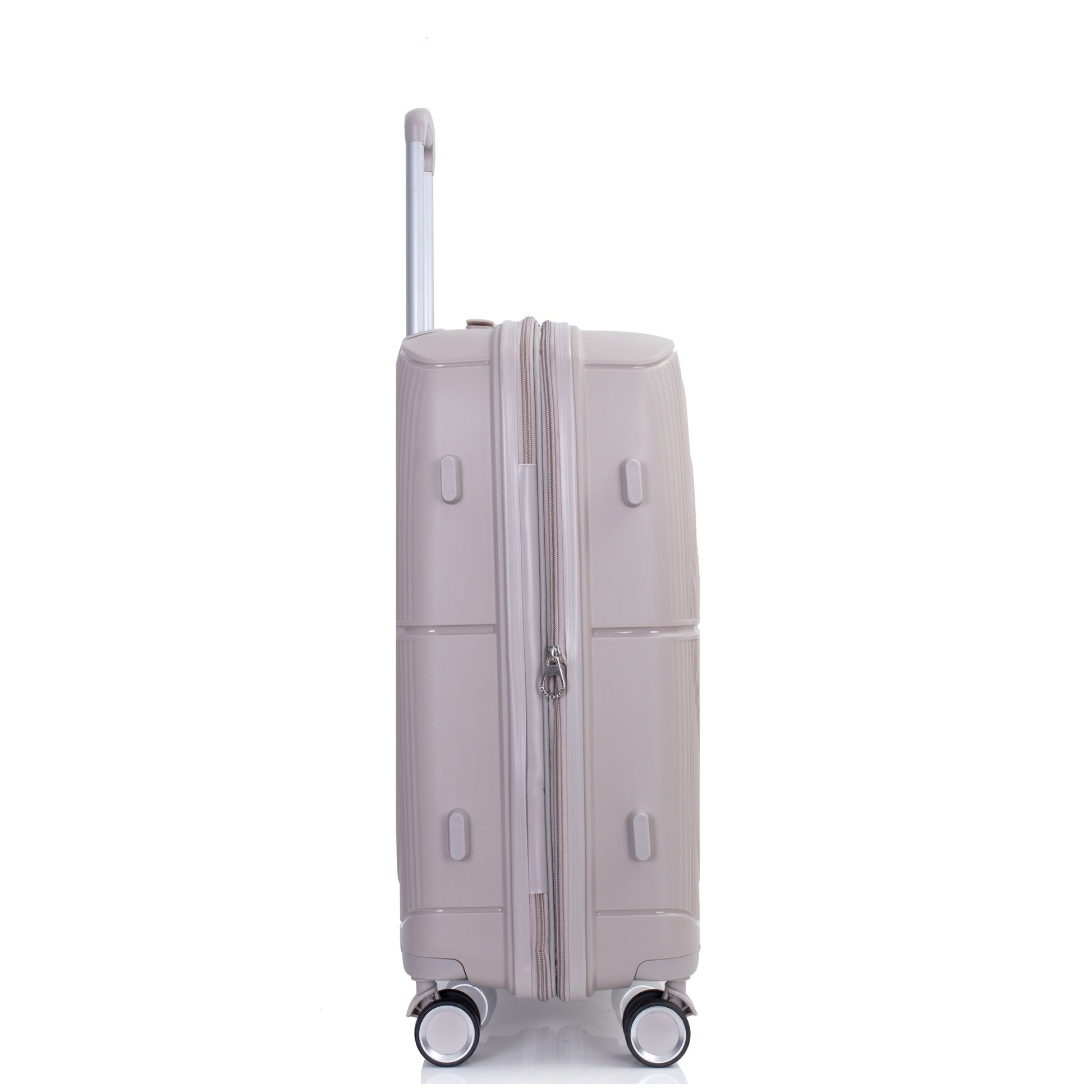 Expandable Hardshell Suitcase Double Spinner Wheels Pp Luggage Sets Lightweight Durable Suitcase With Tsa Lock,3 Piece Set 20 24 28 Griege Greige Polypropylene