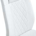 Modern Dining Chairs, Dining Room Chairs, And Golden Leg Cushioned Chairs Made Of Artificial Leather, Suitable For Kitchens, Living Rooms, Bedrooms, And Offices. Set Of 4 Pieces White Pu C 001 White Foam Pu