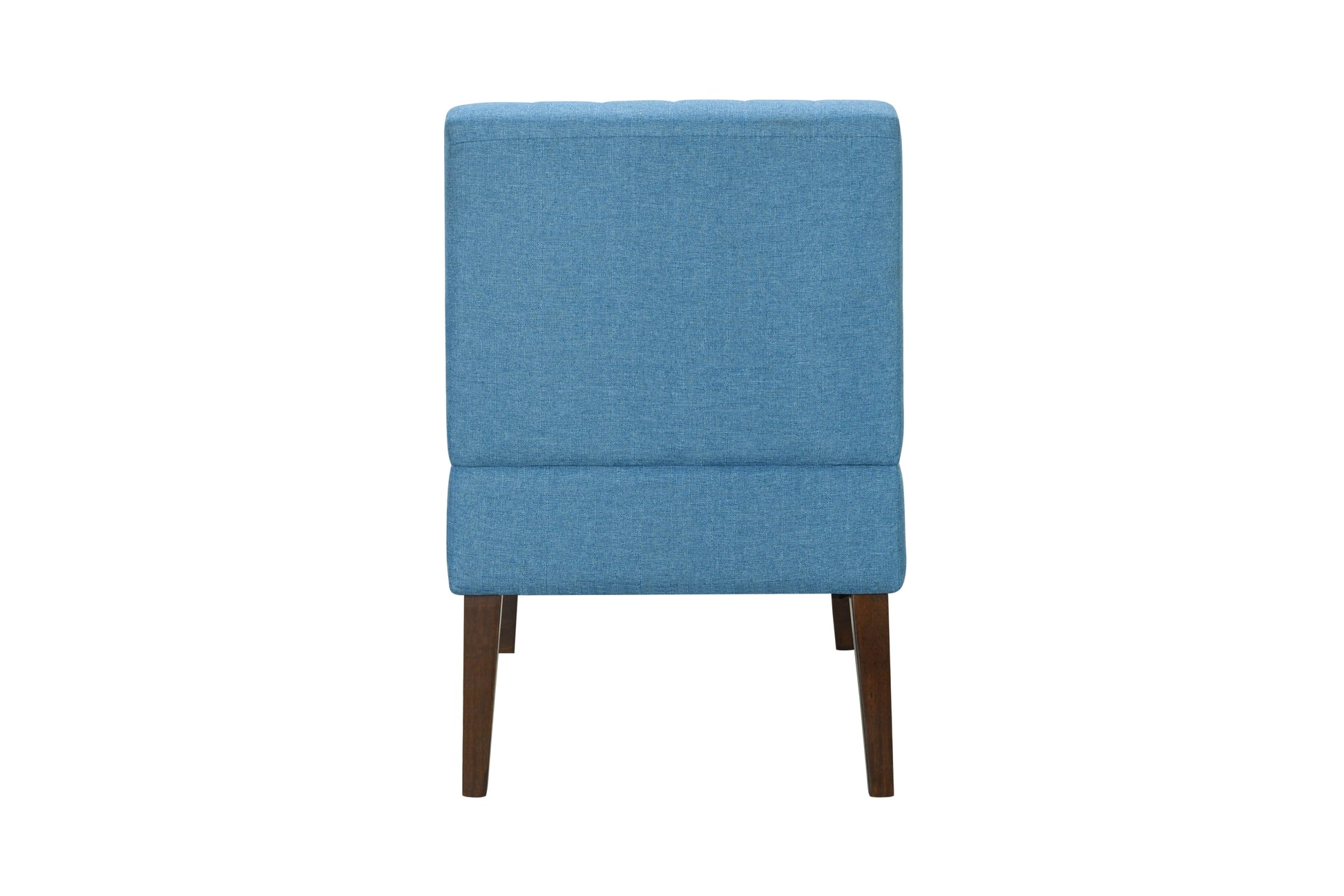 Stylish Comfortable Accent Chair 1Pc Blue Fabric Upholstered Plush Seating Living Room Furniture Armless Chair Blue Primary Living Space Wood