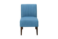 Stylish Comfortable Accent Chair 1Pc Blue Fabric Upholstered Plush Seating Living Room Furniture Armless Chair Blue Primary Living Space Wood