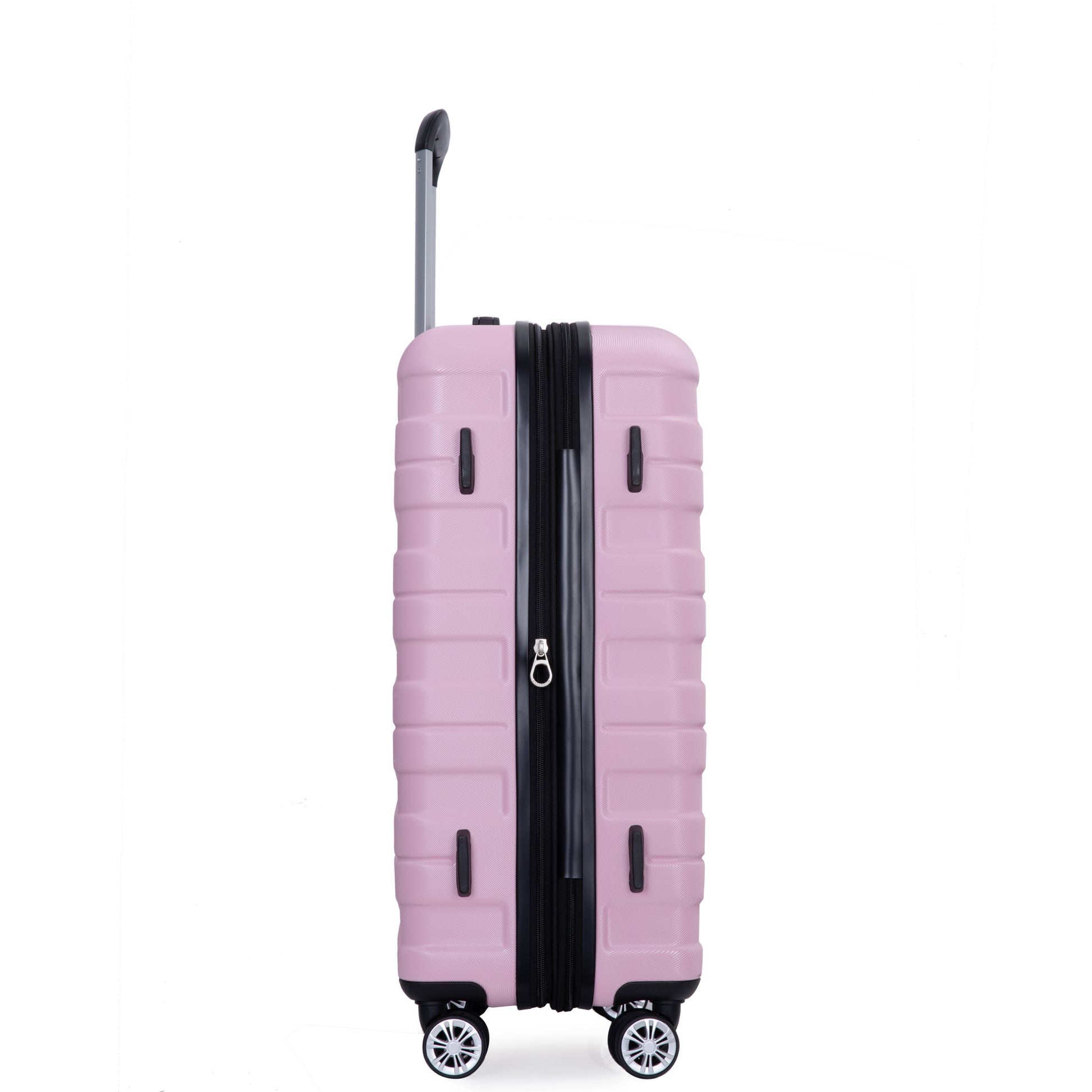 Luggage Set Of 5 Pieces, Expandable Hard Pc Luggage Set With Tsa Lock For Rotating Wheels, Lightweight Rolling Luggage For Men And Women,Pink. Pink Pc