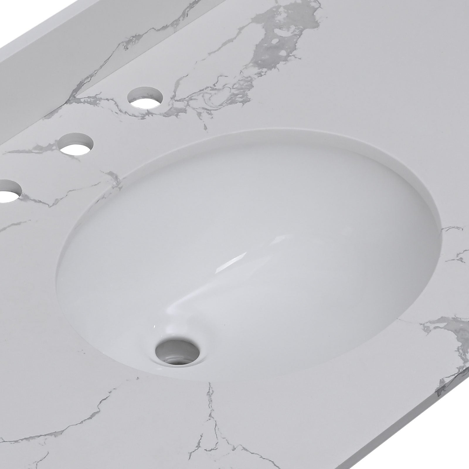 19"X16" Oval Shape Undermount Bathroom Sink Modern Pure White Porcelain Ceramic Lavatory Vanity Sink Basin With Overflow White Ceramic