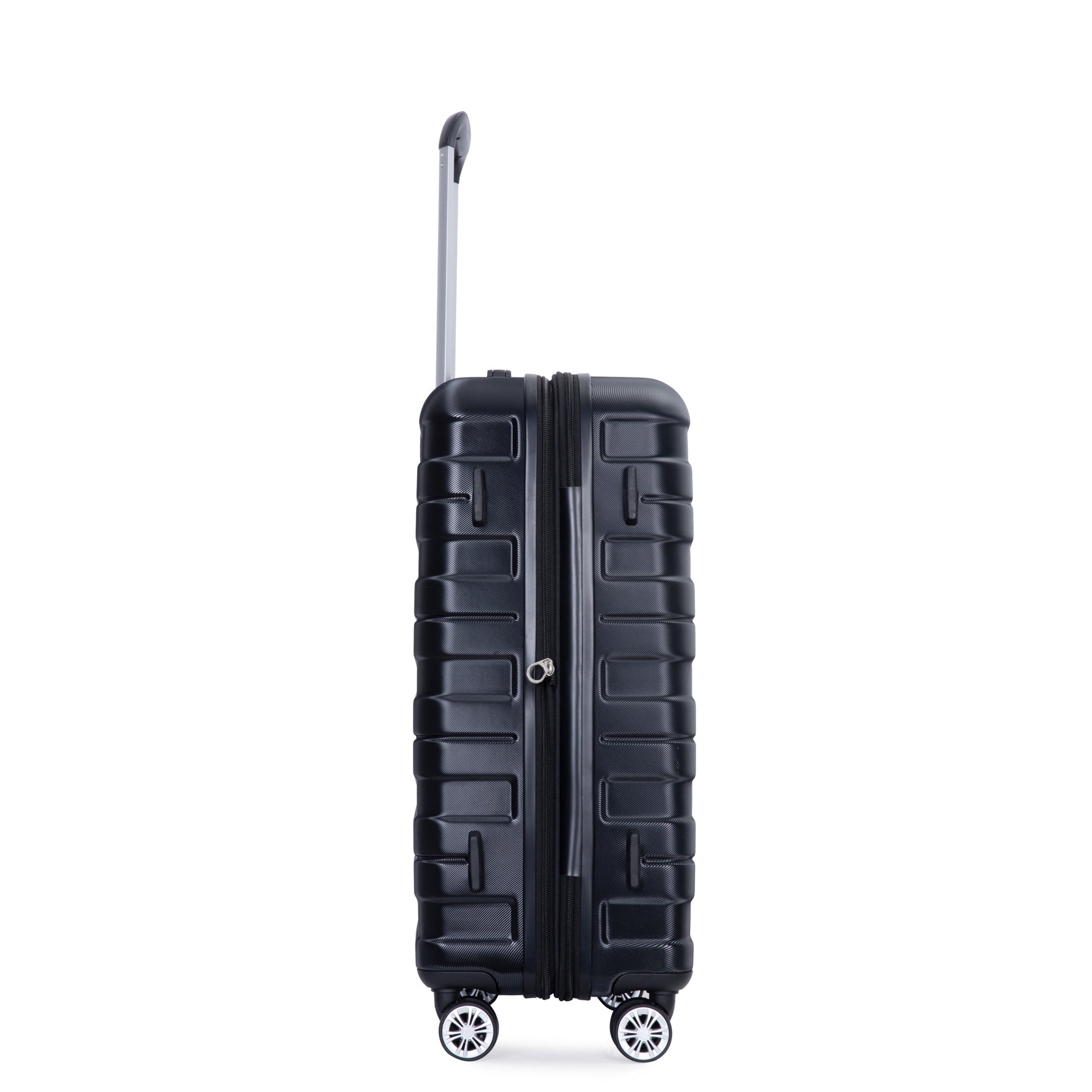 3 Piece Luggage Sets PC Lightweight & Durable black-pc