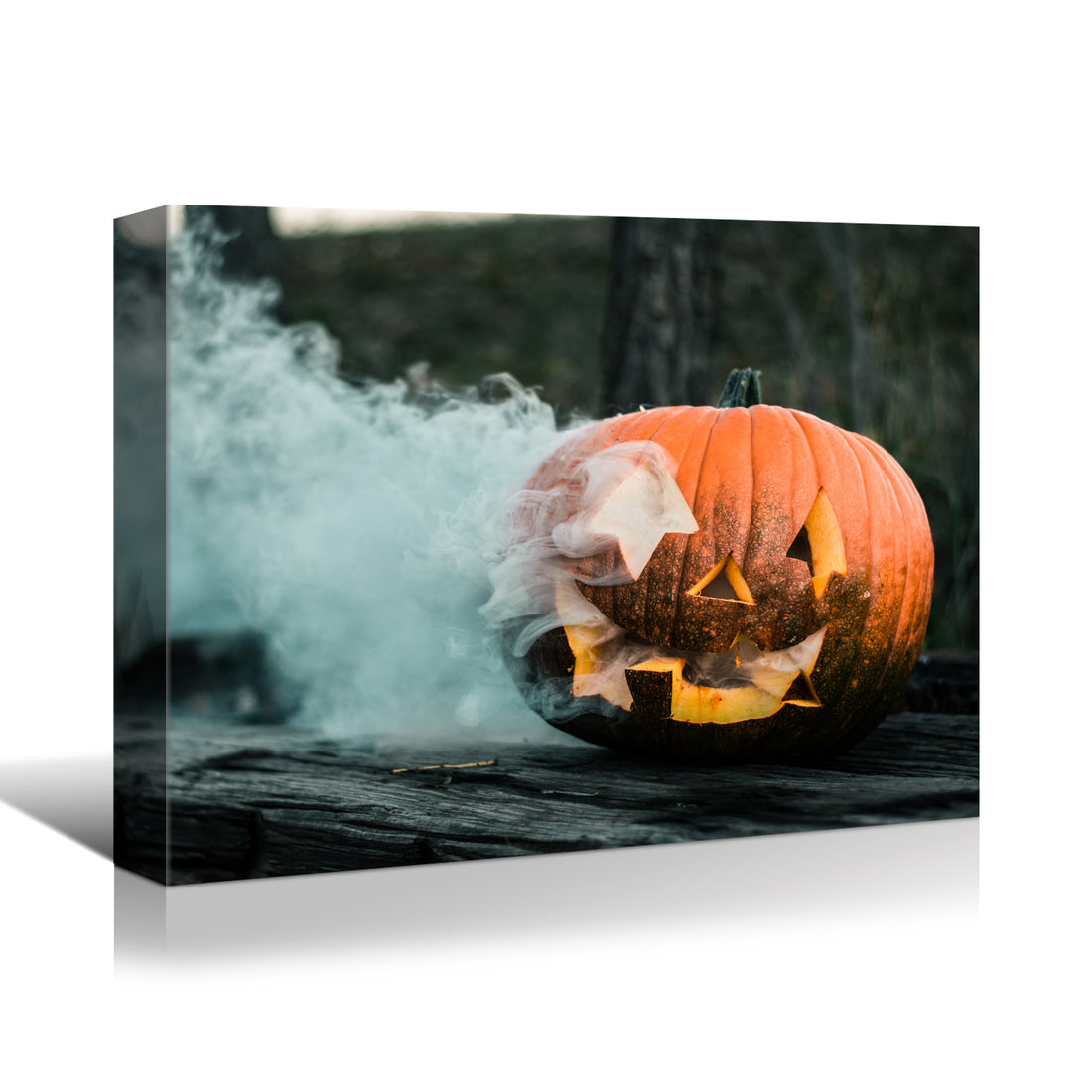 Drop Ping Framed Canvas Wall Art Decor Painting For Halloween, Skeleton With Jack O Lanterns Painting For Halloween Gift, Decoration For Halloween Living Room, Bedroom Decor Ready To Hang Rectangle