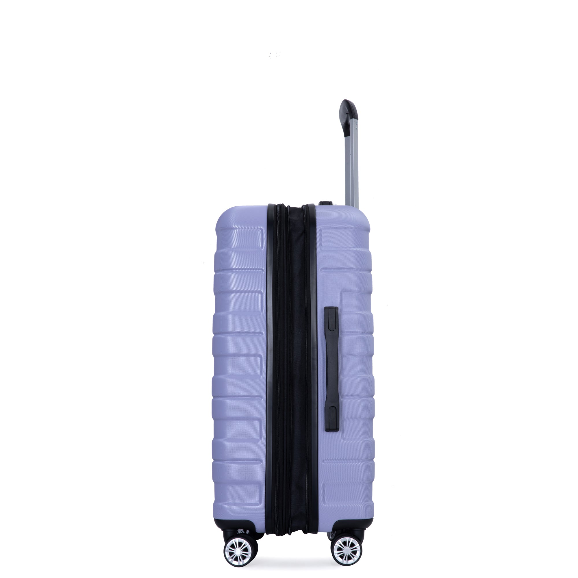 3 Piece Luggage Sets PC Lightweight & Durable light purple-pc