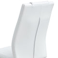 Modern Dining Chairs, Dining Room Chairs, And Golden Leg Cushioned Chairs Made Of Artificial Leather, Suitable For Kitchens, Living Rooms, Bedrooms, And Offices. Set Of 4 Pieces White Pu C 001 White Foam Pu