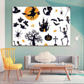 Drop Ping Framed Canvas Wall Art Decor Painting For Halloween, Halloween Scene Painting For Halloween Gift, Decoration For Halloween Living Room, Bedroom Decor Ready To Hang Rectangle Framed Multicolor Halloween Oversized 41In Canvas Cultures And