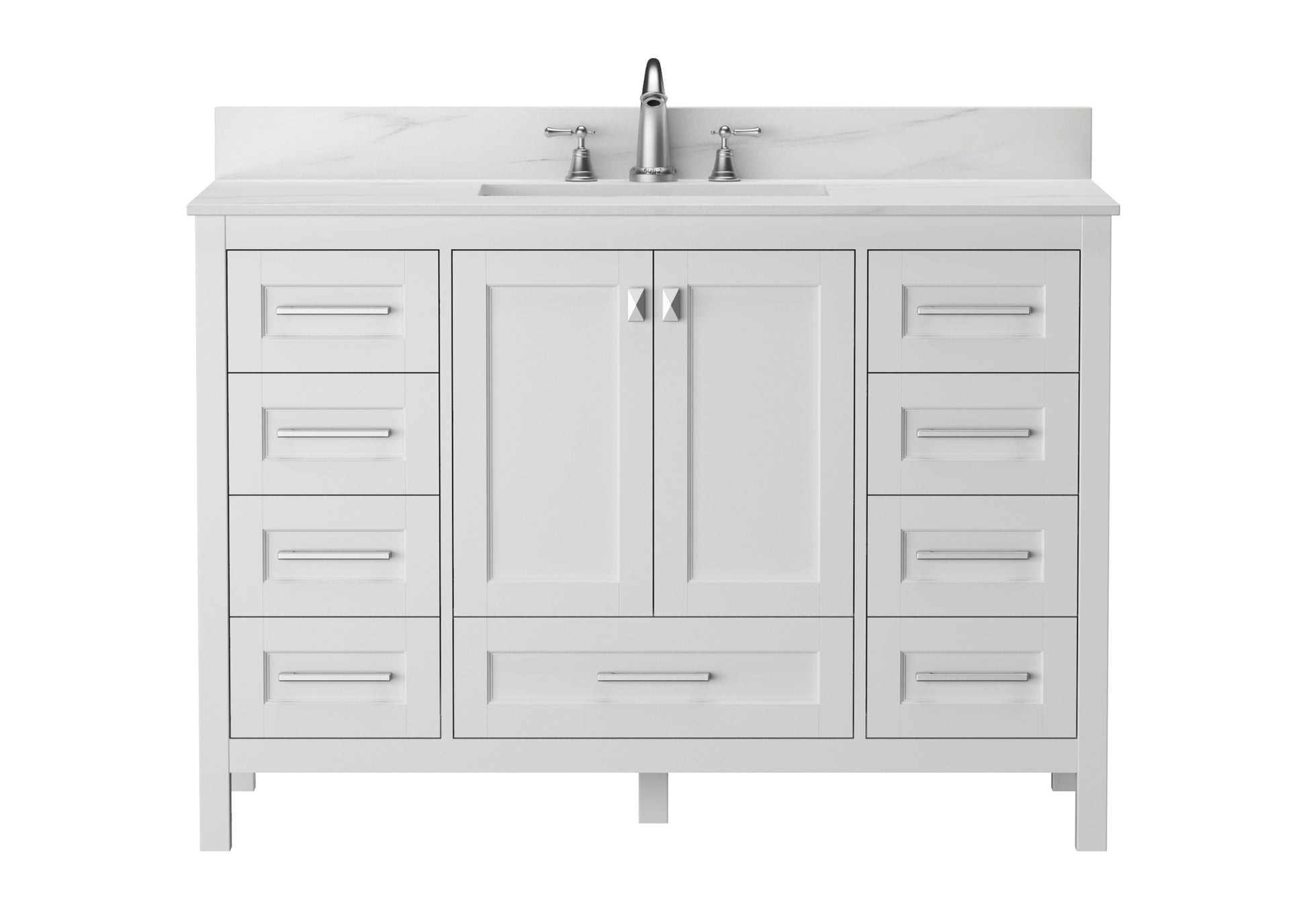 Vanity Sink Combo Featuring A Marble Countertop, Bathroom Sink Cabinet, And Home Decor Bathroom Vanities Fully Assembled White 48 Inch Vanity With Sink 23V03 48Wh White Wood Solid Wood