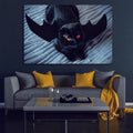 1Pcs Drop Ping Framed Canvas Wall Art Decor Painting For Halloween,Scary Pumpkin Painting For Halloween Gift, Decoration For Halloween Office Living Room, Bedroom Decor 4028In Thickness 1.5Inch Rectangle Framed Multicolor Halloween Oversized 41In Canvas