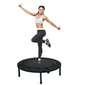 40 Inch Mini Exercise Trampoline For Adults Or Kids Black Steel