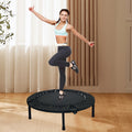 40 Inch Mini Exercise Trampoline For Adults Or Kids Black Steel