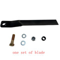 Replacements Blade For One Set Of Mower Cutter Black Steel